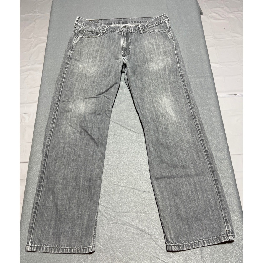 Levi's 569 Loose Straight Gray Denim Jeans 34x32 005690116 Mens Faded Pants